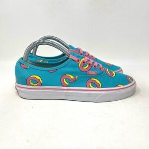 Vans Off the Wall Low Top Lace Up Sneaker “Odd Future”‎ Blue Donuts Womens 8